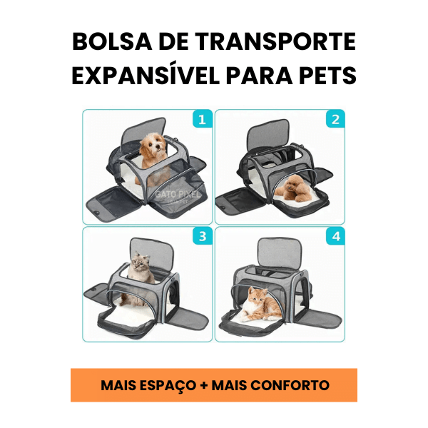 bolsa de transporte gato expansiva