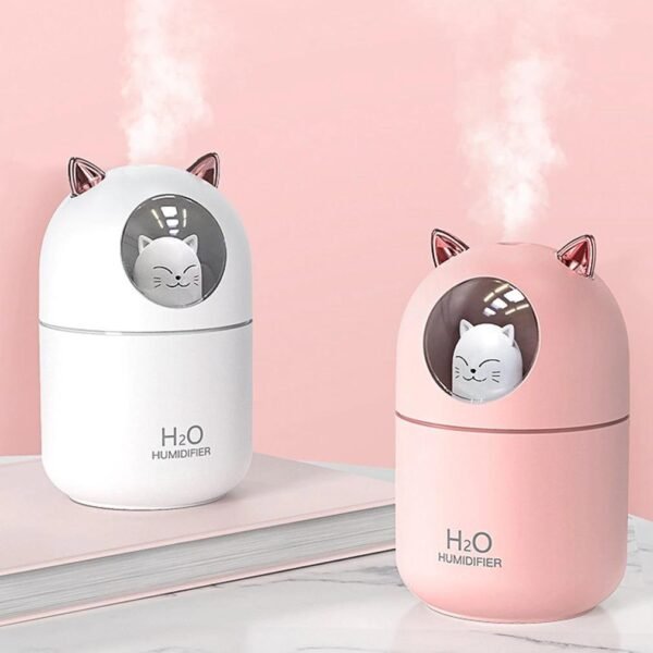 Umidificador difusor abajur gatinho