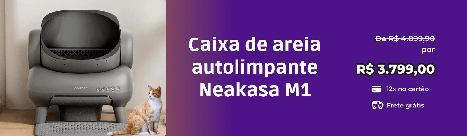 Caixa De Areia Autolimpante Neakasa M1